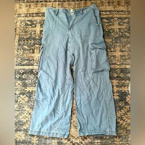 Light Blue Cargo Jeans